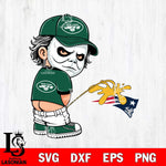 New York Jets Michael Myers Piss On New England Patriots Svg Eps Dxf Png File, Digital Download, Instant Download