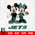 New York Jets Mickey Minnie Football Svg Eps Dxf Png File, NFL svg , Digital Download , Instant Download, Cricut File