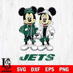 New York Jets Mickey Minnie Mouse Football Svg Eps Dxf Png File, Bundle NFl svg , File Cut , Digital Download , Instant Download, Laser Cut Svg Files
