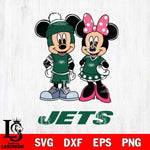New York Jets Mickey Minnie Mouse Pink Svg Eps Dxf Png File, Bundle NFl svg , File Cut , Digital Download , Instant Download, Laser Cut Svg Files