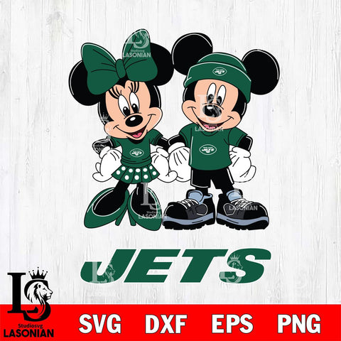 New York Jets Mickey Minnie Rugby ball Svg Eps Dxf Png File, Bundle NFl svg , File Cut , Digital Download , Instant Download, Laser Cut Svg Files