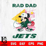 New York Jets Mickey Mouse Rad Dad SVG DXF EPS PNG FILE, Disney Father day File Cut,Digital Download,Instant Download,Disney Svg Files