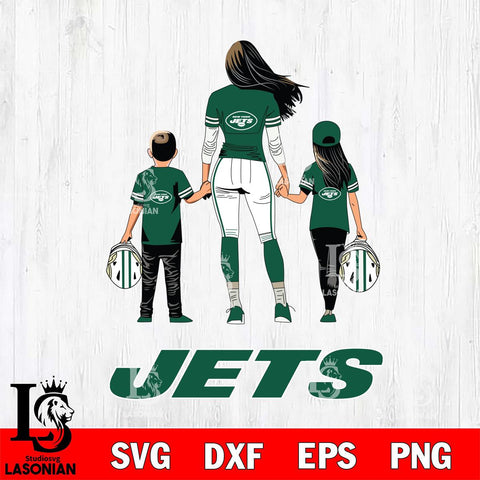 New York Jets Mother and son Rugby SVG DXF EPS PNG FILE,NFL SVG, Father day Digital Download,Instant Download, Silhouette