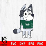 New York Jets Muffin Bluey NFL Svg Eps Dxf Png File, Digital Download, Instant Download