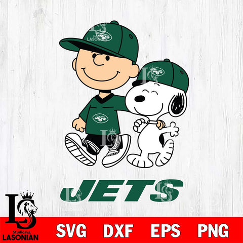 New York Jets Peanuts Snoopy Friends SVG DXF EPS PNG FILE,Snoopy File Cut, Nfl Digital Download,Instant Download, Silhouette