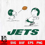 New York Jets Peanuts play football SVG DXF EPS PNG FILE,Snoopy File Cut, Nfl Digital Download,Instant Download, Silhouette