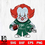 New York Jets Pennywise Horror Sport Svg Eps Dxf Png File, NFL svg, Digital Download, Instant Download