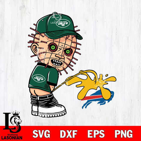 New York Jets Pinhead Piss On Buffalo Bills Svg Eps Dxf Png File, Digital Download, Instant Download