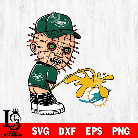 New York Jets Pinhead Piss On Miami Dolphins Svg Eps Dxf Png File, Digital Download, Instant Download