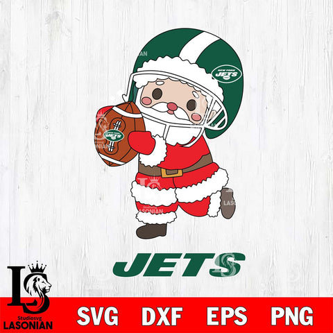 New York Jets Santa Claus Cute Svg Eps Dxf Png File,NFL Svg Files,Digital Download,Sublimation,Instant Download