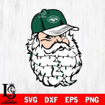 New York Jets Santa Claus Face Svg Eps Dxf Png File,NFL Svg Files,Digital Download,Sublimation,Instant Download