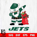 New York Jets Santa Dabbing Christmas Svg Eps Dxf Png File,NFL Svg Files,Digital Download,Sublimation,Instant Download