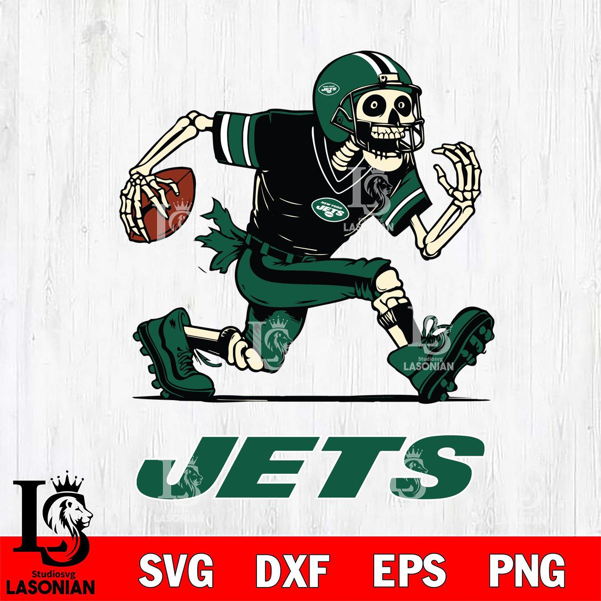Jets Skeleton New York Jets Skeleton Football – lasoniansvg