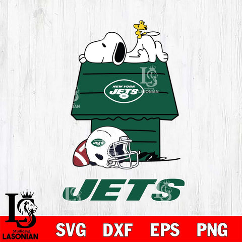 New York Jets Snoopy Chill Football SVG DXF EPS PNG FILE,Snoopy File Cut, Nfl Digital Download,Instant Download, Silhouette