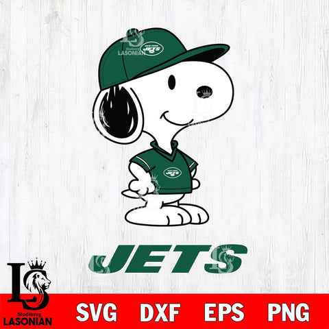 New York Jets Snoopy Football sport SVG DXF EPS PNG FILE,Snoopy File Cut, Nfl Digital Download,Instant Download, Silhouette