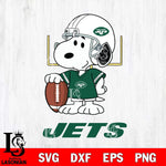New York Jets Snoopy Player Football SVG DXF EPS PNG FILE,Snoopy File Cut, Nfl Digital Download,Instant Download, Silhouette