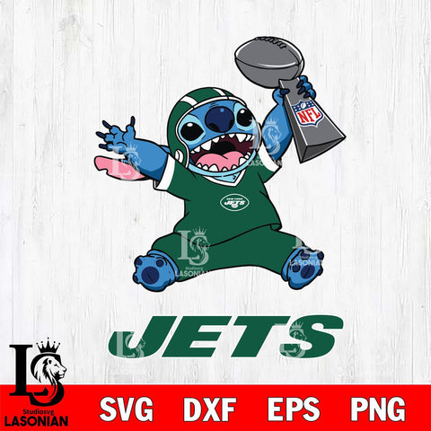 New York Jets Stitch Champion SVG DXF EPS PNG FILE, Stitch File Cut,NFL Digital Download,Instant Download, Silhouette