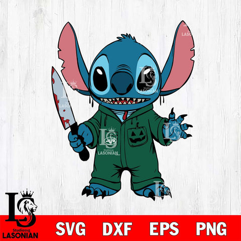 New York Jets Stitch Horror Football Svg Eps Dxf Png File, NFL svg, Digital Download, Instant Download
