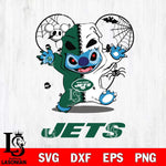 New York Jets Stitch Horror Halloween 2 Svg Eps Dxf Png File, Digital Download, Instant Download