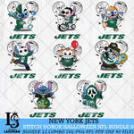 New York Jets Stitch Horror Halloween Bundle 8 Svg Eps Dxf Png File, Digital Download, Instant Download