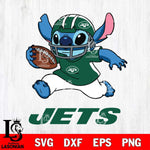 New York Jets Stitch Run Football SVG DXF EPS PNG FILE, Stitch File Cut,NFL Digital Download,Instant Download, Silhouette