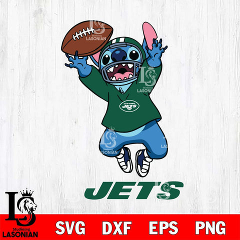 New York Jets Stitch Sport Football SVG DXF EPS PNG FILE, Stitch File Cut,NFL Digital Download,Instant Download, Silhouette