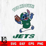 New York Jets Stitch Touchdown SVG DXF EPS PNG FILE, NFL File Cut, Digital Download,Instant Download, Silhouette, Cricut