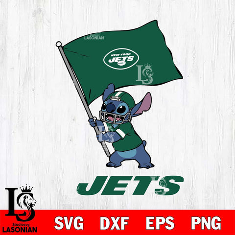 New York Jets Stitch flag SVG DXF EPS PNG FILE, NFL File Cut, Digital Download,Instant Download, Silhouette, Cricut