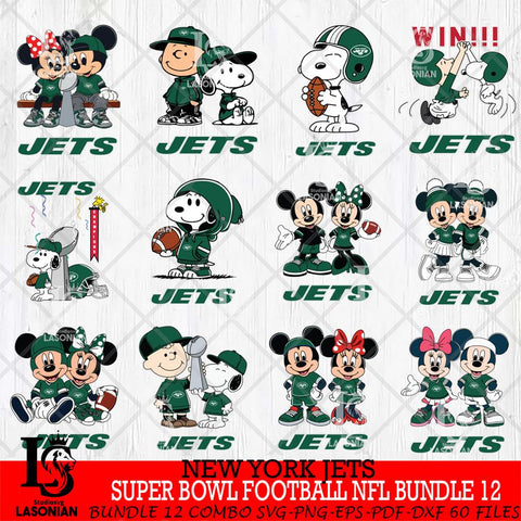 New York Jets Super Bowl NFL Bundle 12 Svg Eps Dxf Png File, NFL svg , Digital Download , Instant Download, Cricut File
