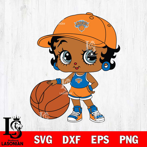 New York Knicks Betty Boop NBA 12 Svg Eps Dxf Png File, NBA svg, Digital Download, Instant Download