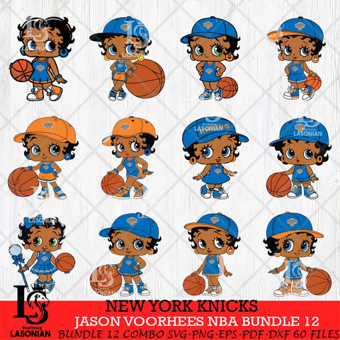 New York Knicks Betty Boop NBA Bundle 12 SVG Svg Eps Dxf Png File,Bundle NBA svg, Digital Download, Instant Download