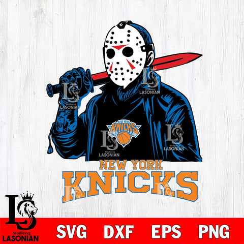 New York Knicks Jason Voorhees Horror 12 Svg Eps Dxf Png File, NBA svg, Digital Download, Instant Download