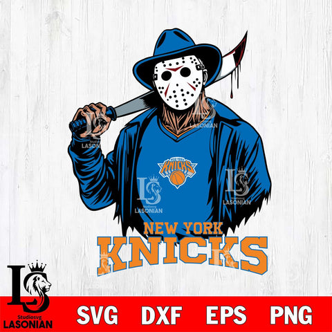 New York Knicks Jason Voorhees Horror 13 Svg Eps Dxf Png File, NBA svg, Digital Download, Instant Download