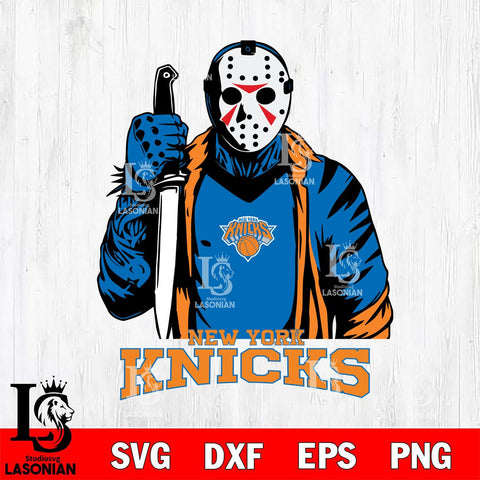 New York Knicks Jason Voorhees Horror 3 Svg Eps Dxf Png File, NBA svg, Digital Download, Instant Download