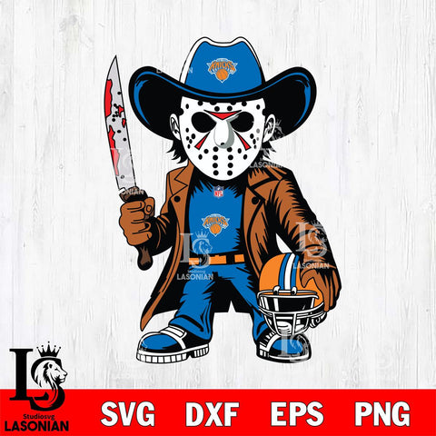 New York Knicks Jason Voorhees Horror Svg Eps Dxf Png File, NBA svg, Digital Download, Instant Download