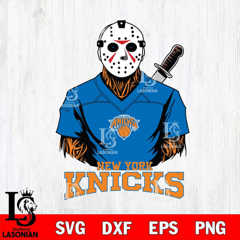 New York Knicks Jason Voorhees Horror 4 Svg Eps Dxf Png File, NBA svg, Digital Download, Instant Download