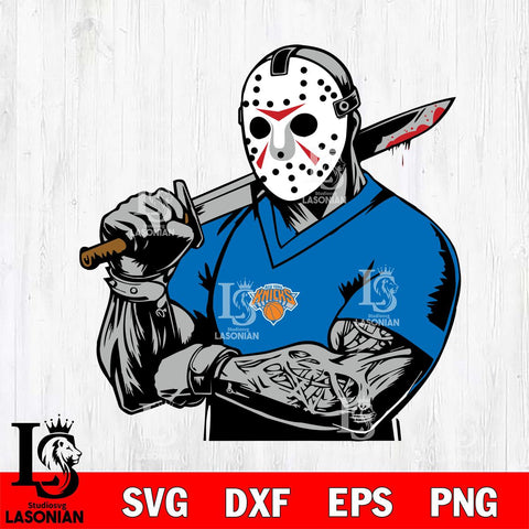 New York Knicks Jason Voorhees Horror 6 Svg Eps Dxf Png File, NBA svg, Digital Download, Instant Download