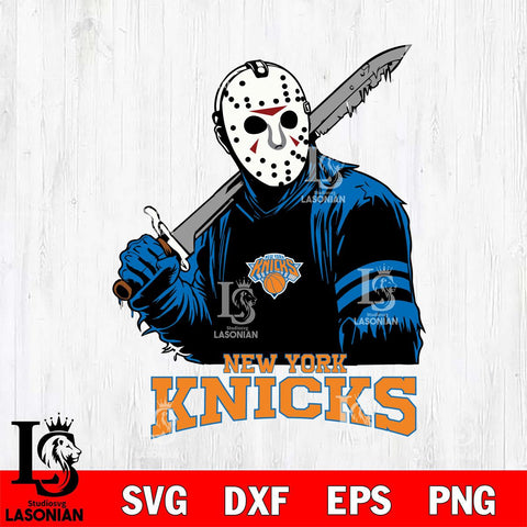 New York Knicks Jason Voorhees Horror 7 Svg Eps Dxf Png File, NBA svg, Digital Download, Instant Download