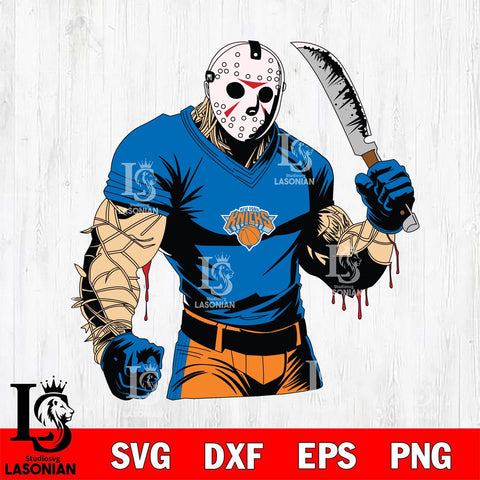 New York Knicks Jason Voorhees Horror 8 Svg Eps Dxf Png File, NBA svg, Digital Download, Instant Download