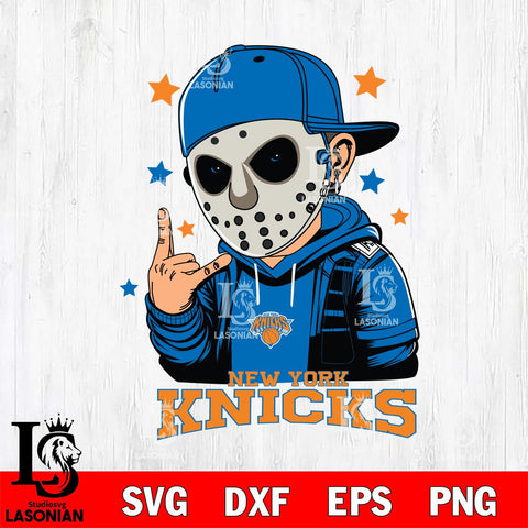 New York Knicks Jason Voorhees Horror 9 Svg Eps Dxf Png File, NBA svg, Digital Download, Instant Download