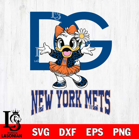 New York Mets Dolce And Gabbana Daisy Duck Disney Svg Eps Dxf Png File, Digital Download, Instant Download