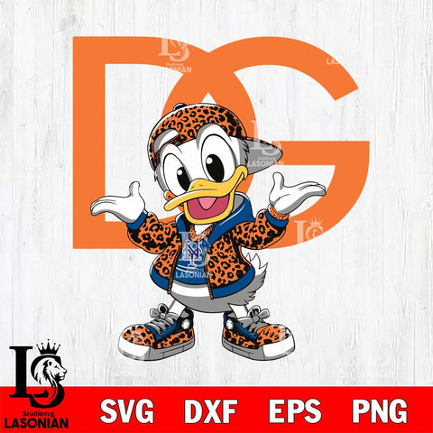 New York Mets Dolce And Gabbana Donald Duck Disney Svg Eps Dxf Png File, Digital Download, Instant Download