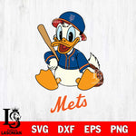 New York Mets Donald Duck Mlb Sport Svg Eps Dxf Png File,MLB File Cut ,Baseball Digital Download , Instant Download, Svg Files