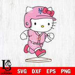 New York Mets Hello Kitty slide base SVG DXF EPS PNG FILE, MLB File Cut,Hello Kitty Digital Download,Instant Download, Silhouette