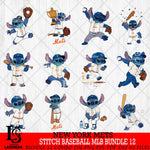 New York Mets Stitch Baseball MLB Bundle 12 SVG DXF EPS PNG FILE, bundle MLB File Cut, Digital Download,Instant Download, Silhouette, Cricut