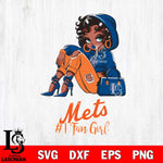 New York Mets #1 beauty Black Fan Girl