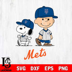 New York Mets snoopy and charlie brown sport Svg Eps Dxf Png File, MLB File Cut,Digital Download,Instant Download,MLB Svg Files