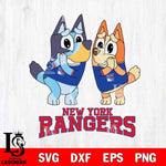 New York Rangers Bluey & Bingo 15 Svg Eps Dxf Png File, NHL svg, Digital Download, Instant Download