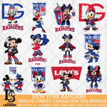 New York Rangers Disney character NHL Bundle 12 Svg Eps Dxf Png File, Digital Download, Instant Download