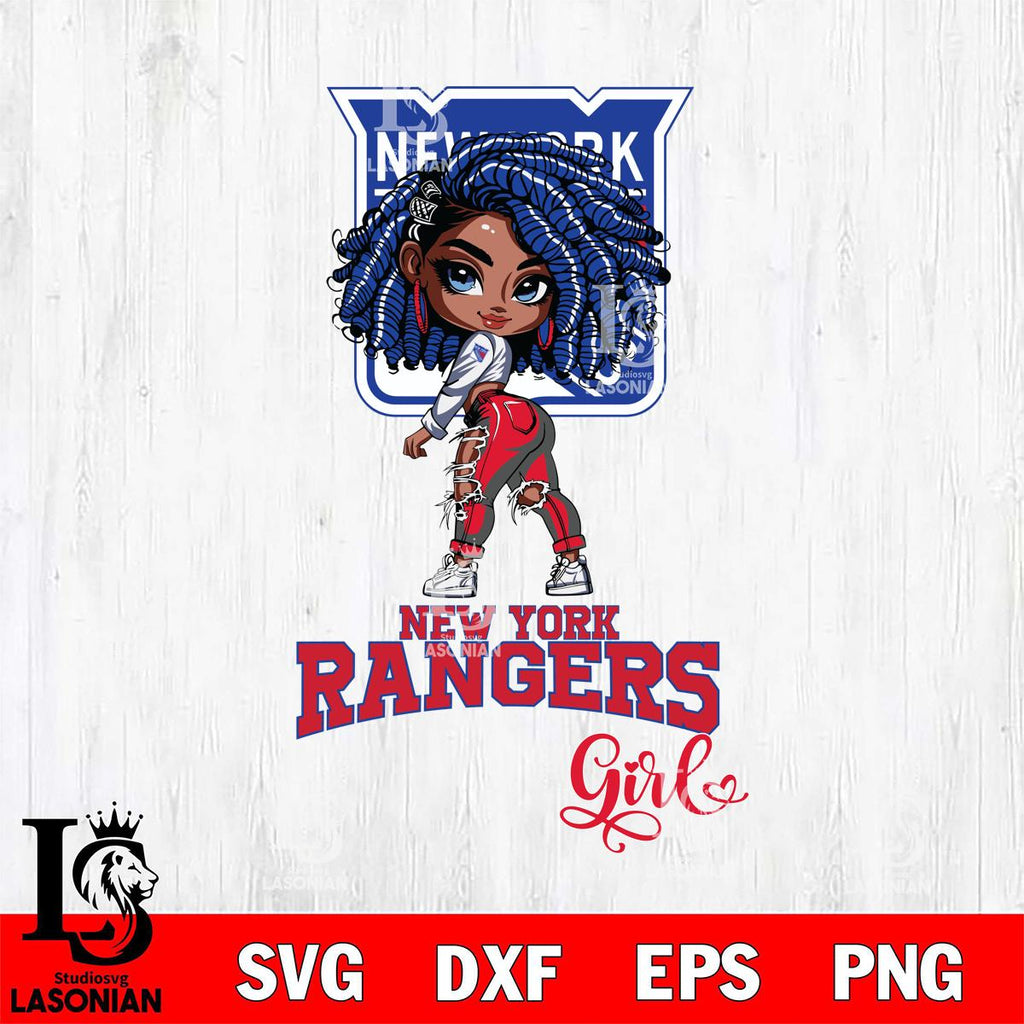 New York Rangers Fan Girl – lasoniansvg